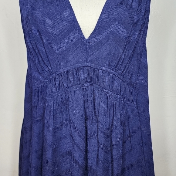NWT Maeve for Anthropologie Bretta‎ Gathered Tank Top Navy Blue Sz M - Picture 5 of 12